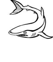 A coloring page of sea animal